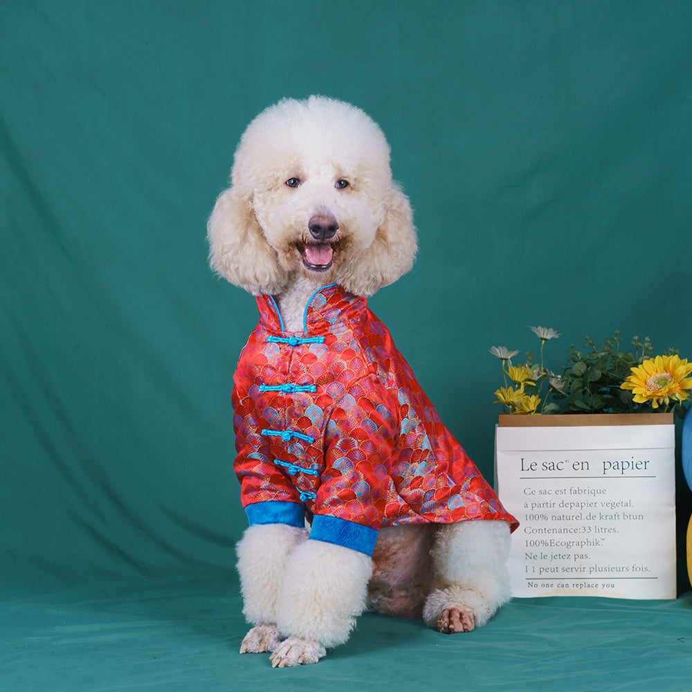 【FUNKYPET】 Chinese Style Dog Tang Suit for Large Dogs