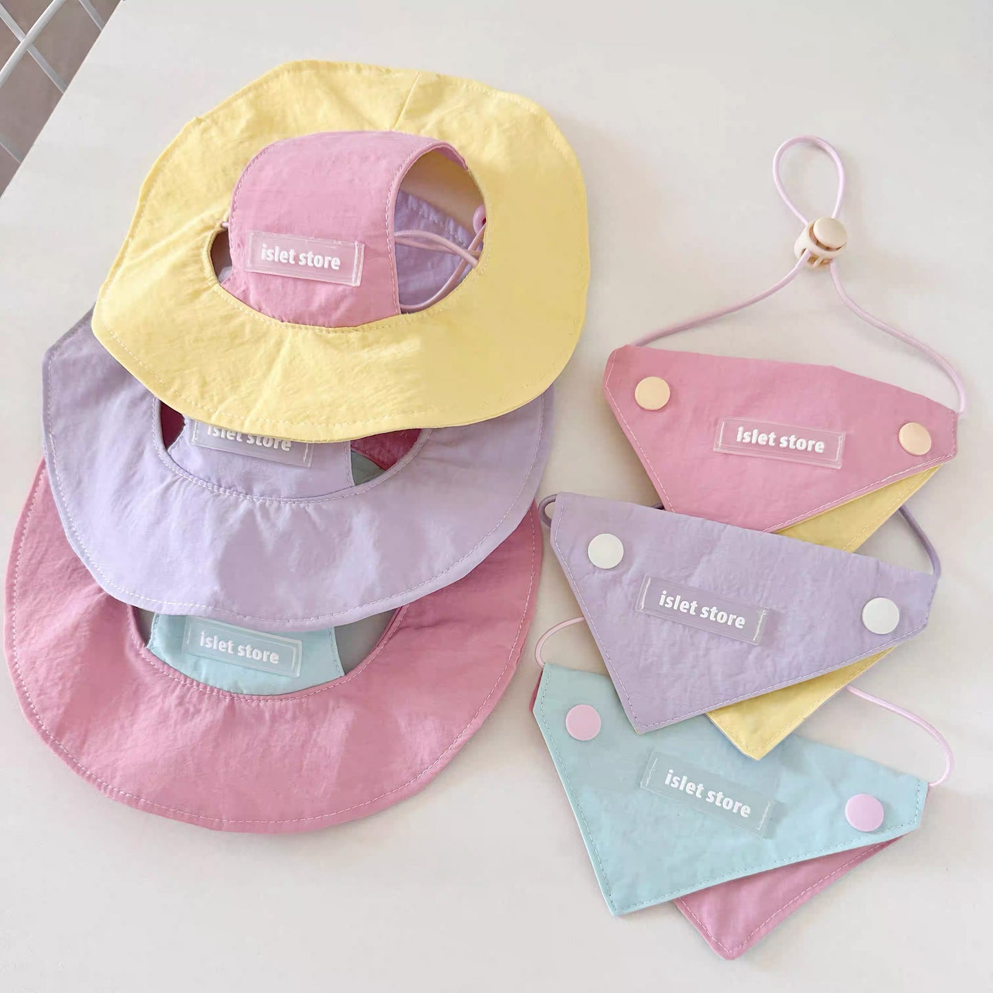 【islet】Ear-Hole Pet Sun Hat