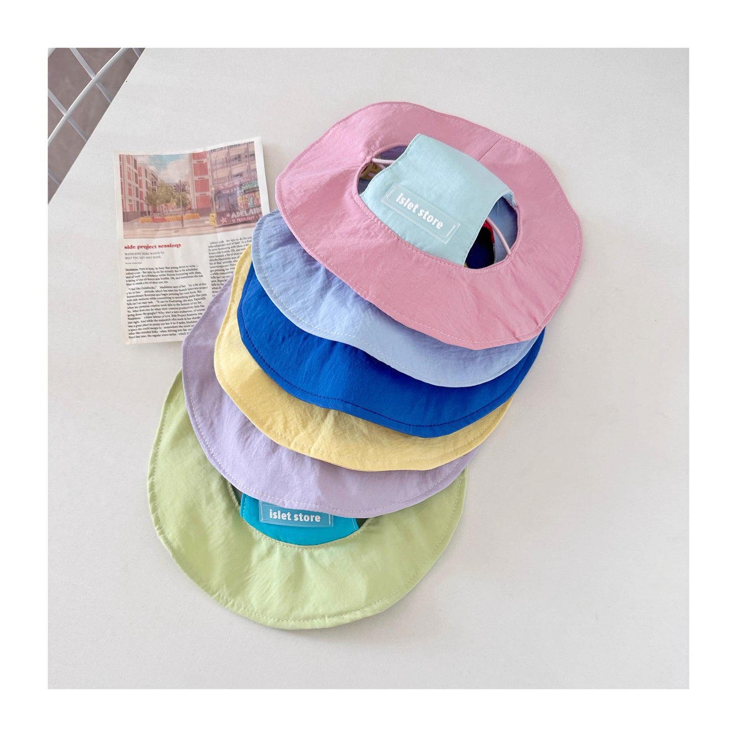 【islet】Ear-Hole Pet Sun Hat
