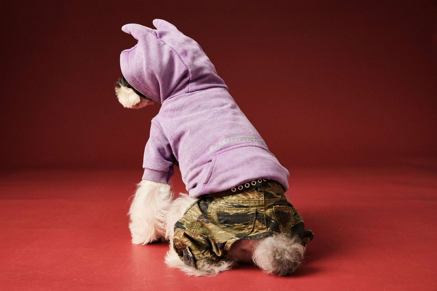 【TawneyBear】 Washed Vintage Sweatshirt with Rhinestone Horns