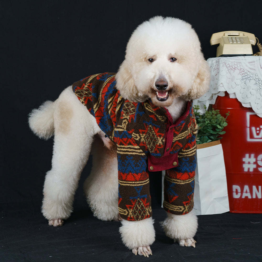 【FUNKYPET】 Stylish Winter Lamb Wool Dog Jacket