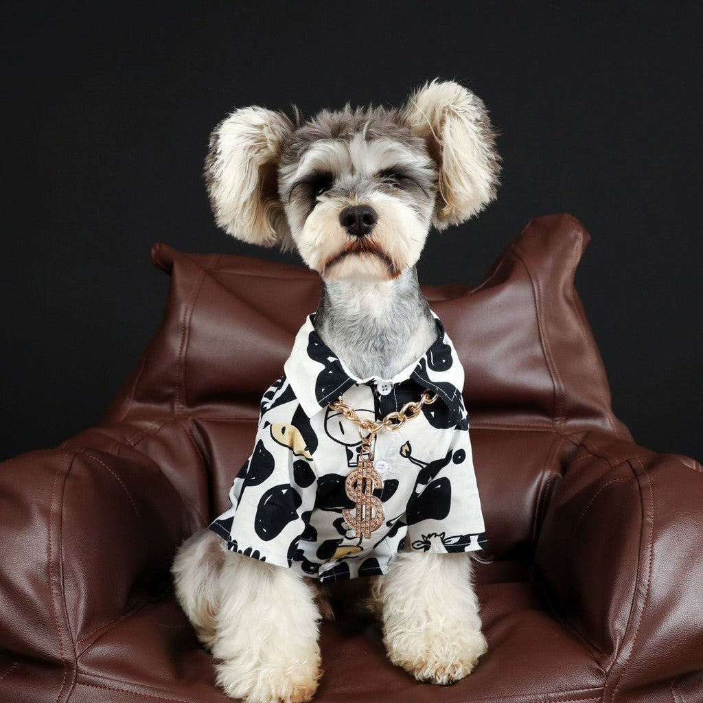【TawneyBear】 Vacation Cow Pattern Shirt