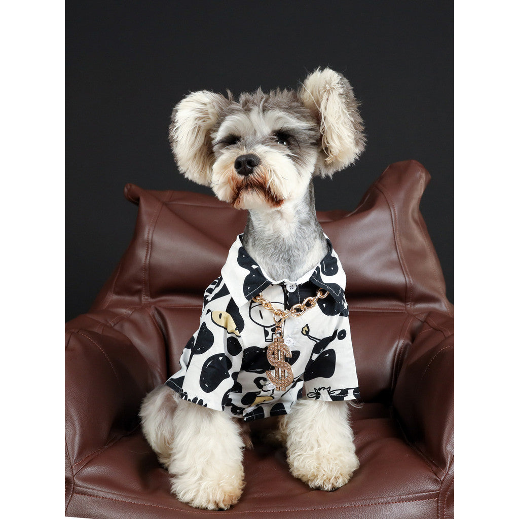 【TawneyBear】 Vacation Cow Pattern Shirt