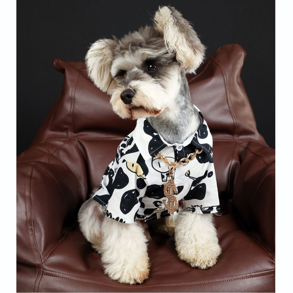 【TawneyBear】 Vacation Cow Pattern Shirt