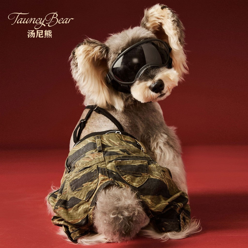 【TawneyBear】 Stylish Camouflage Suspender Pants
