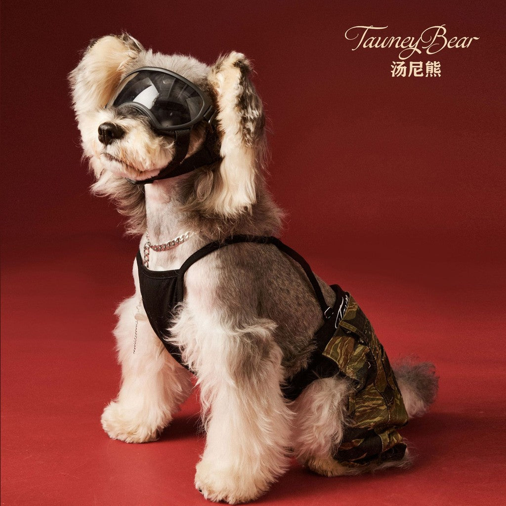 【TawneyBear】 Stylish Camouflage Suspender Pants