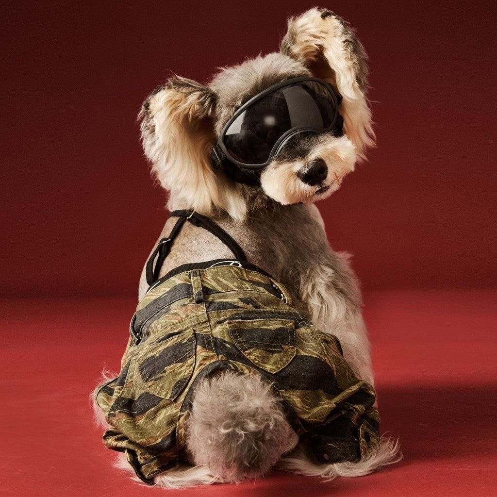 【TawneyBear】 Stylish Camouflage Suspender Pants