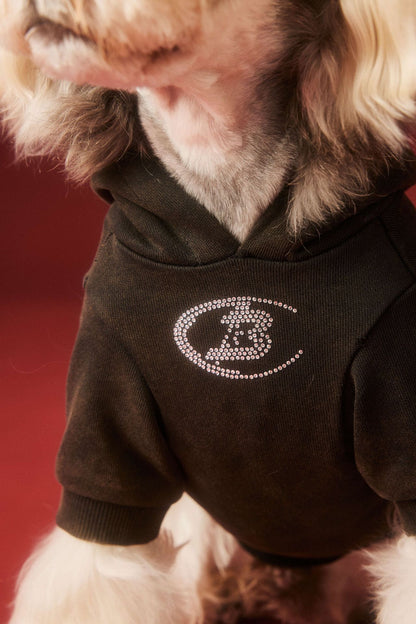 【TawneyBear】 Washed Vintage Sweatshirt with Rhinestone Horns