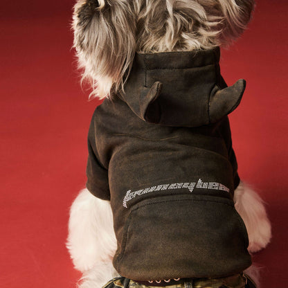 【TawneyBear】 Washed Vintage Sweatshirt with Rhinestone Horns