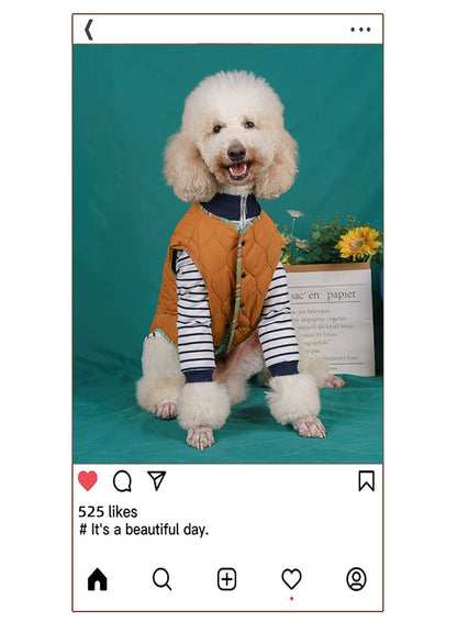 【FUNKYPET】 Warm Dog Vest for Large Breeds