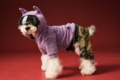 【TawneyBear】 Washed Vintage Sweatshirt with Rhinestone Horns