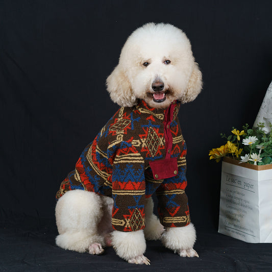 【FUNKYPET】 Stylish Winter Lamb Wool Dog Jacket