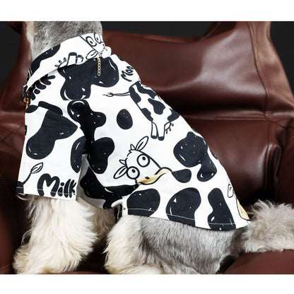 【TawneyBear】  Vacation Cow Pattern Shirt