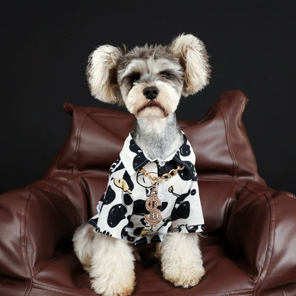 【TawneyBear】  Vacation Cow Pattern Shirt