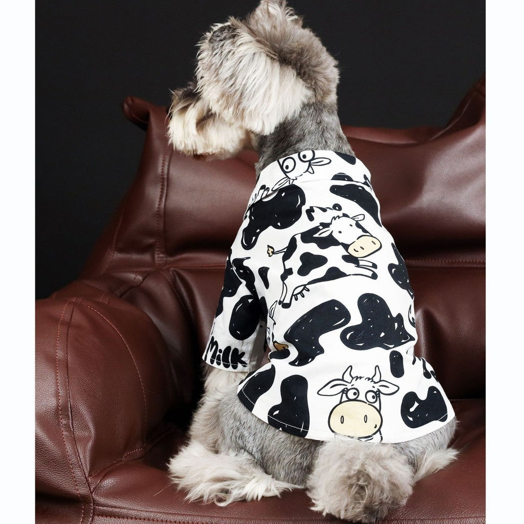 【TawneyBear】  Vacation Cow Pattern Shirt