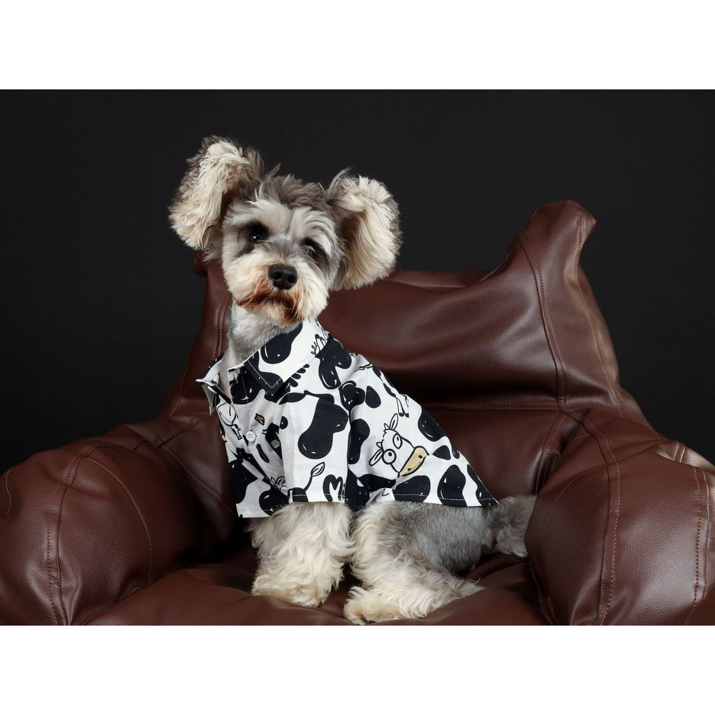 【TawneyBear】  Vacation Cow Pattern Shirt